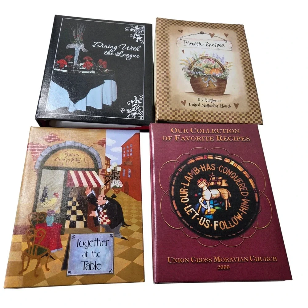 Vintage Lot of 4 Southern Cookbooks Regional Recipes 2000-2012